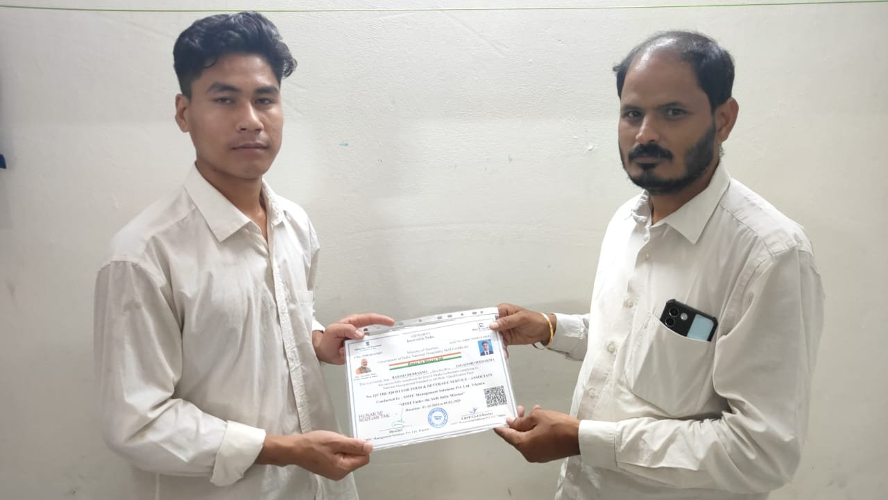 Certificate recipient Barsha