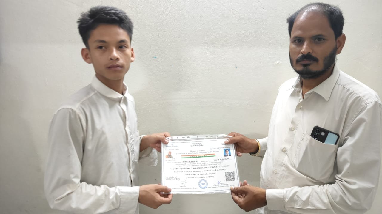 Certificate recipient Ujjal