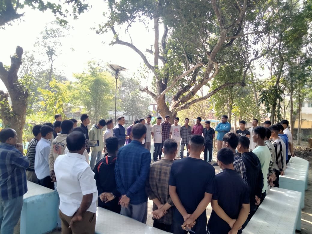 Outdoor group discussion