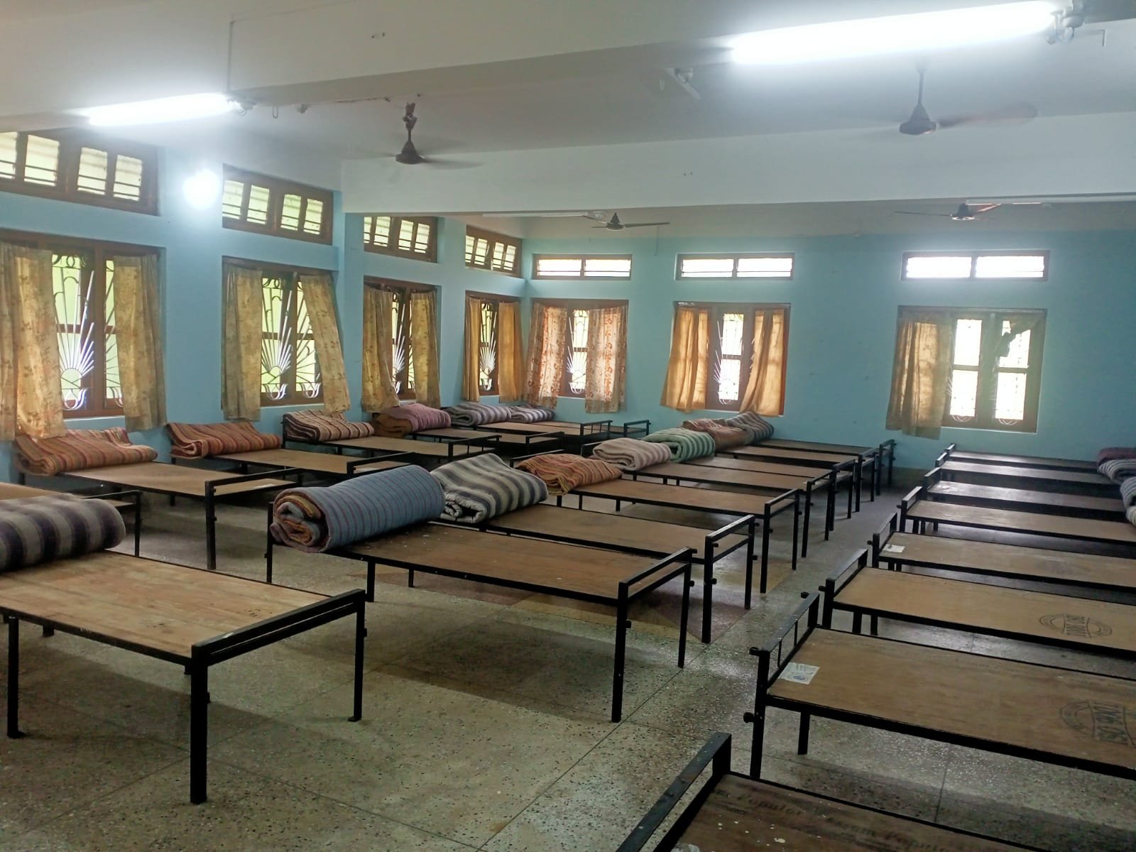 Hostel room with beds