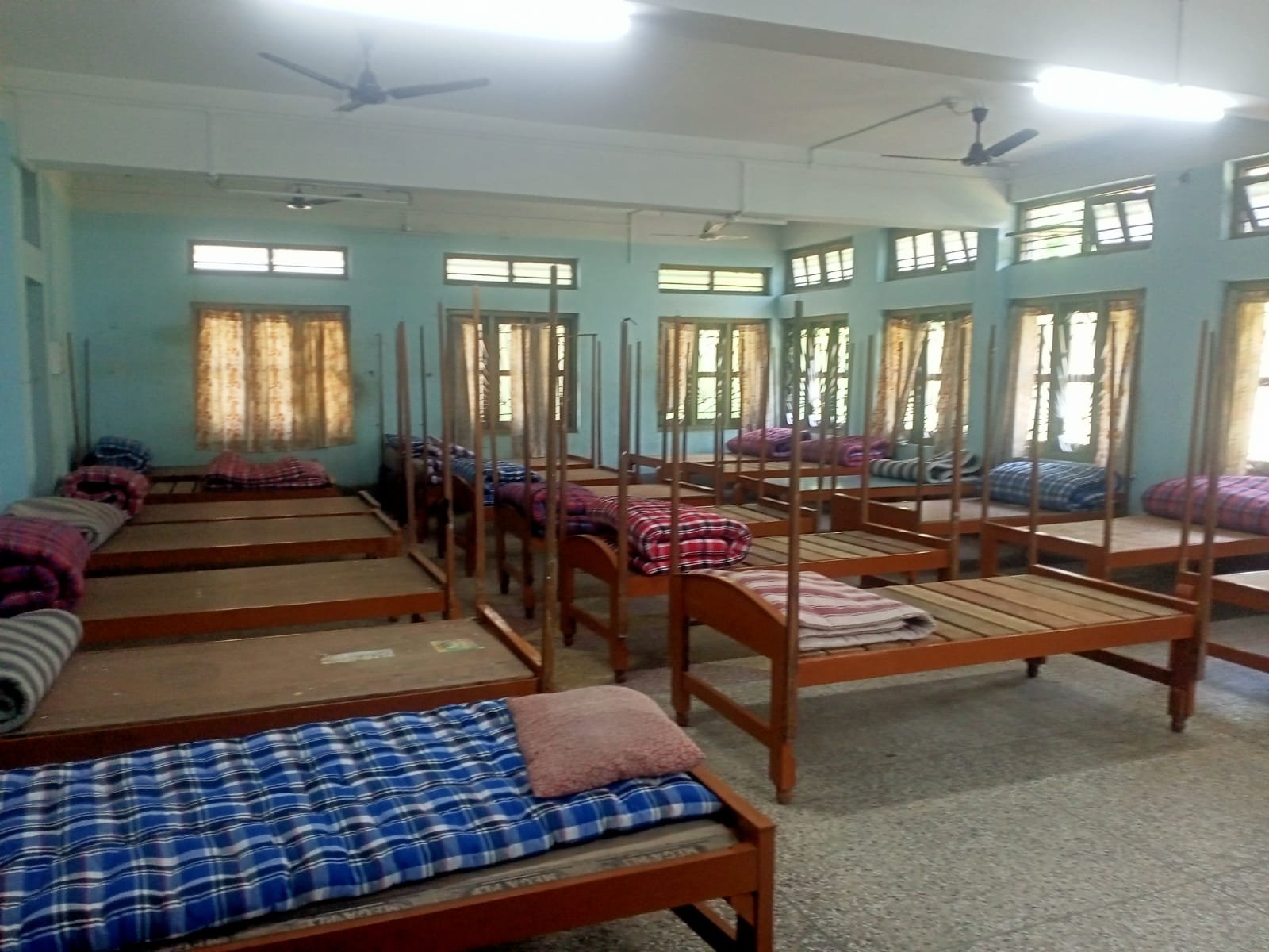 Hostel room with beds